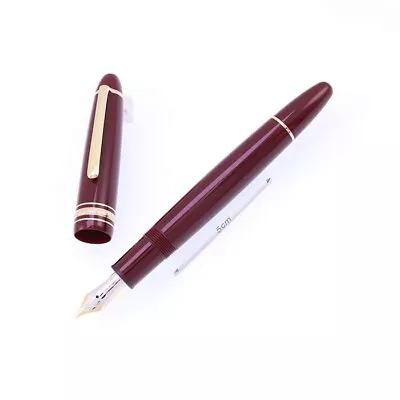 MONTBLANC Meisterstuck Fountain Pen 147 Traveller Bordeaux Nib M 14K Resin • $799.93