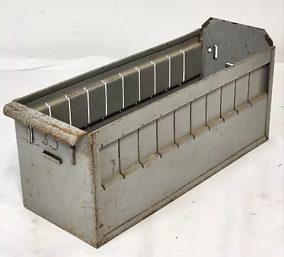 Vintage Metal Parts Bin Drawer Box Industrial  12 X 4 X 4.5 • $17.49
