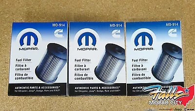 2003-2009 Dodge Ram 2500 3500 5.9L Cummins Diesel Fuel Filter Set Of 3 OEM Mopar • $160.85