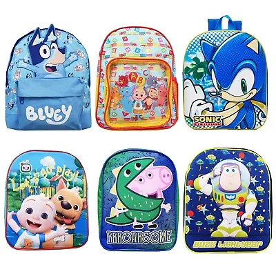 £11.50 • Buy Boys George Pig Bluey Sonic Toy Story Cocomelon Rucksack Backpack Bag