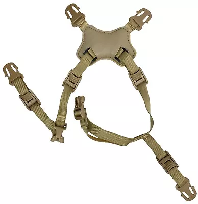 US Army 3M Ceradyne IHPS F70 Helmet Boltless 4 Point Chinstrap Harness L/XL • $39.99