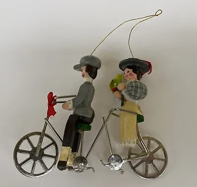 Vintage Kurt Adler Bicycle Built For Two 1979 Hand Painted Christmas Ornament • $17.95
