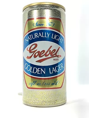 NATURALLY LIGHT Goebel GOLDEN LAGER Beer Can   Crimped Steel Pull-Tab EMPTY • $2.99