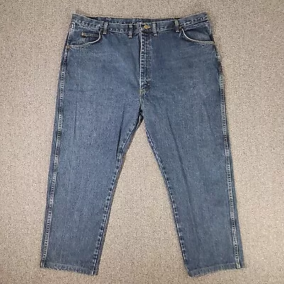 WRANGLER RUGGED WEAR Mens Jeans Size *43×26.75 Regular Fit Straight Leg Zip Fly  • $12.45