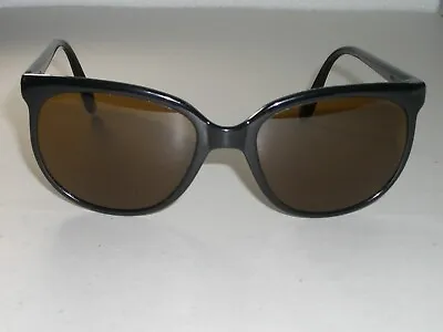 VUARNET Px FRANCE 002 BROWNISH AMBER CRYSTAL LENS BLACK CATS SUNGLASSES W/CASE • $206.24