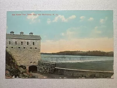 Dam #4 Power Plant Near Martinsburg WV 1911 Postcard Lithograph Beauty Vtg • $12.99