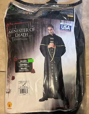 Minister Of Death Vampire Coat Robe W/ Buckles Costume NEW Adult Mens • $29.95