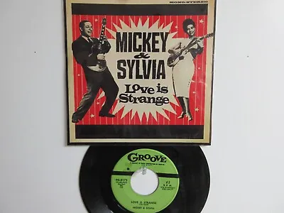 💥' Mickey & Sylvia ' Hit 45 + Picture  [love Is Strange]  * 1956 !💥 • $18.99