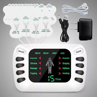 Multifuctional Electrical Muscle Relax Massager Therapy Machine Pain Relief US • $20.99