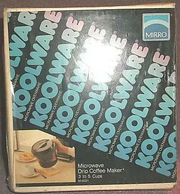 Vintage Mirro Koolware - Microwave Drip Coffee Maker (m-5021) 3 To 5 Cups - New • $47.99