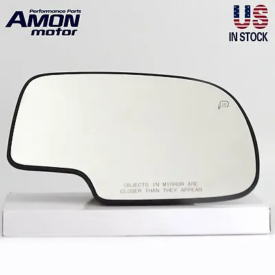 Passenger Side Mirror Glass Power Heated For Chevy Silverado GMC Yukon Avalanche • $16.38