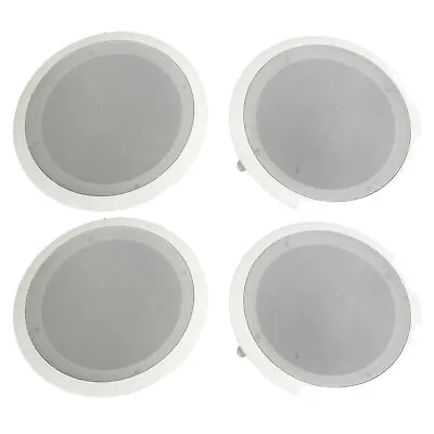 Pyle Home PDIC Series 8  250W Round Flush Mount Wall Ceiling Speakers (4 Pack) • $92.99
