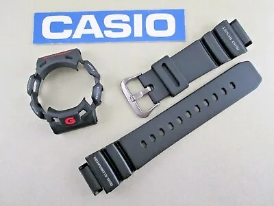 Genuine Casio G-Shock Gulfman G-9100-1 G9100 Black Resin Watch Band & Bezel Set • $110.71