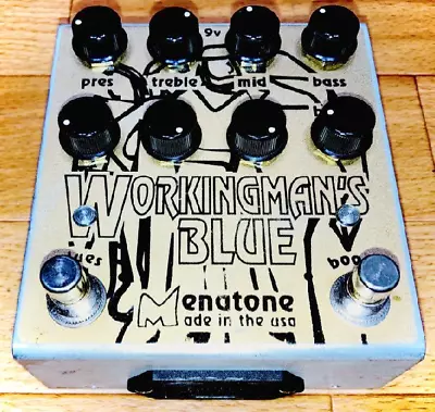 Menatone Working Man'S Blue Overdrive Guitar Effects Scratched No Accessories • $287.99