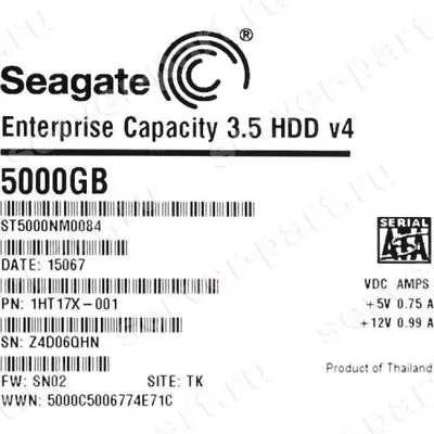 5TB Seagate Enterprise ST5000NM0084 Internal Hard Drive 3.5  5000 GB SATA • £324.50