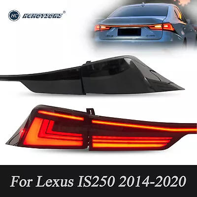 $649.99 • Buy V2 LED Tail Lights For Lexus IS250 300h 350 F 2013-2020 Smoke UP Animation Rear