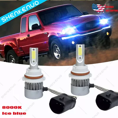 For FORD Ranger 1990 - 2011 C6 9007 HB5 8000K LED Headlight Bulbs High-Low Beam • $15.95