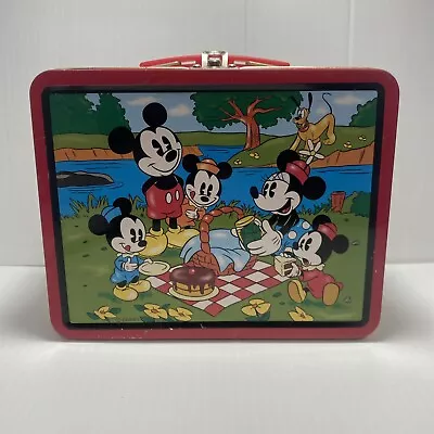 1997 Series 2 Mickey Mouse Small Tin Lunchbox Some Rust On Metal Fixtures • $11.99