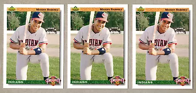 1992 - Upper Deck - Manny Ramirez (Cleveland Indians) RC #63 (Lot Of 3) • $0.99