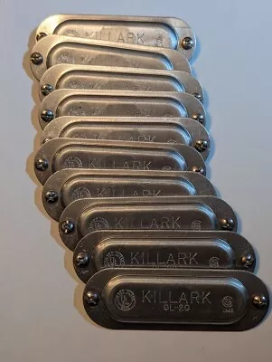 Lot Of 10 Killark Ol-20M Conduit Body Cover 3/4 In. Material: Steel • $29.99