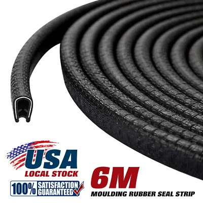 $8.88 • Buy 20 Feet Car Auto Rubber Seal Trim Molding Door Edge Lock Protector Weather Strip