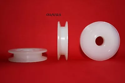 £5.50 • Buy 51mm Round T Groove Nylon Pulley Wheel Roller , Various Groove Size High Quality