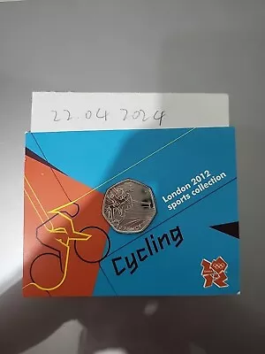 London 2012 Olympic BUNC Cycling 50p Carded Coin Free Post With 24 Tracked • £6.88