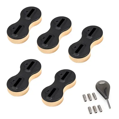 1 Set Plastic Fusion Fin Box Surfboard Fins Surfing Plugs Black/White For FCS • $10.99