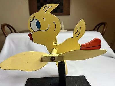 Vintage Folk Art Whirligig Of Tweetie Pie In Great Condition • $89