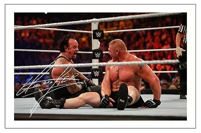 THE UNDERTAKER Signed Autograph PHOTO Signature Gift Print WWE WRESTLING • £6.90