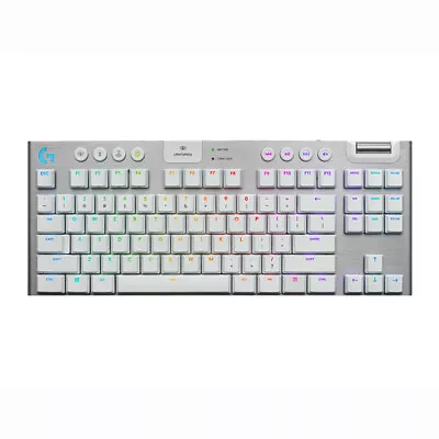 Logitech G915 TKL Lightspeed Wireless RGB Mechanical Keyboard - Tactile White (9 • $274