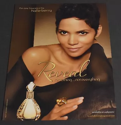 2011 Print Ad Halle Berry Reveal Something Not Everything Fragrance Lady Art • £10.68