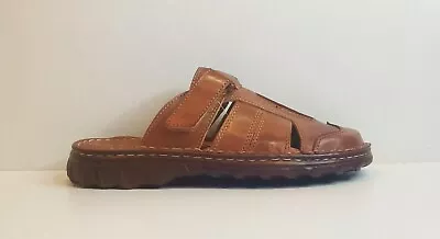 Lukpol Mens Natural Comfortable Buffalo Leather Orthopedic Sandals Model 874 • £24.99