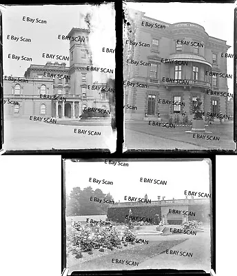 £3.40 • Buy Osborne House  Isle Of Wight  3 X 1/4 Glass Plate Negative 1906