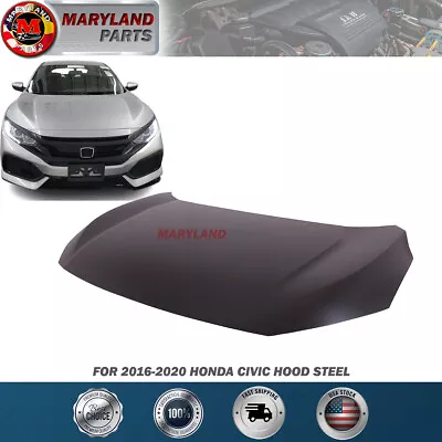 For 2016-2020 Honda Civic Hood Steel Primed • $199.99