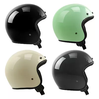 3/4 Open Face DOT Retro Motorcycle Adult Helmet Cafe Racer Vintage M L XL XXL • $39.99