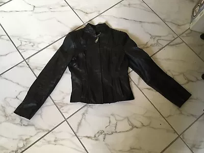 Vintage Genuine Leather Fashions By Fernandez Jacket Hecho En Mexico  80's • $49