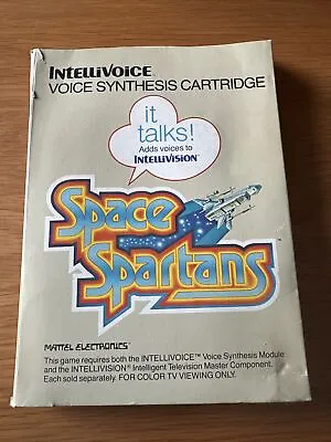 Intellivision Space Spartans Boxed With 2 Controller Overlays & Manual • £13.99