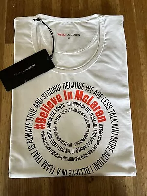 F1 Formula 1 Team McLaren Mercedes Womens Roundel T-Shirt White M L XL BNWT • $24.88