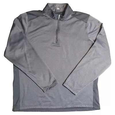 Oakley 1/4 Zip Sweatshirt Mens Tag XL Gray Pullover Long Sleeve Regular Fit • $19.97