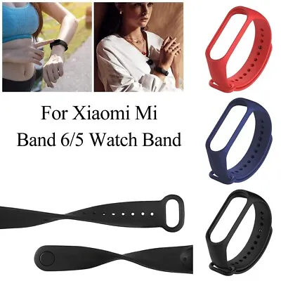 Watch Band Strap Replacement Silicone Wrist Watchband For Xiaomi Mi Band 6/5 • £3.28