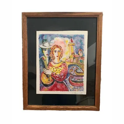 Zamy Steynovitz Framed Matted  Beauty And Beau 1999 Seriolithograph In Color Sig • $24.99