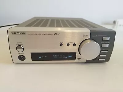 Kenwood R-SA7 Stereo Integrated Amplifier/Tuner Mini Hifi Separate Silver/Brown • £39