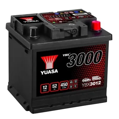 012 Yuasa Car Battery YBX3012 Yuasa 3012 SMF 12V 50Ah 420CCA Car Battery • £65.99
