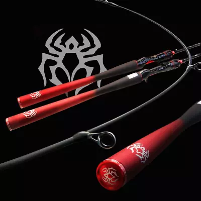 SPIDERB Spinning Rod 6ft 7ft 8-18LB Medium Travel Fishing Rod Full Carbon Bass • $39.57