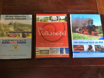 Vulkaneifel [3 DVD] Reise Brubbel Geysir + Volldampf 52 6106 BAHN + Schienenbus • £23.74