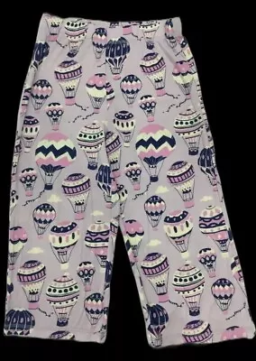 Nite Nite Munki Munki Blue Hot Air Balloon Sleep Lounge Pants Size XS NWOT • $10.98