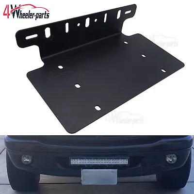 Universal Front Bumper License Plate Mount Bracket Relocator Holder For Off Road • $22.94