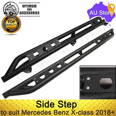 To Suit Mercedes Benz X-class 2018+ With Black Heavy Duty Black Side Steps • $395.10