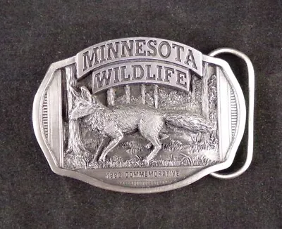 Minnesota Wildlife THE FOX  Commemorative Belt Buckle 1993 #642 / 1000 • $20